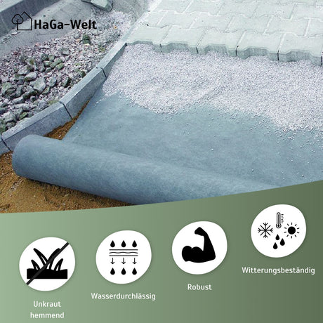 Drainagevlies 100 g/m² – ideal zum Drainage verlegen – HaGa-Welt