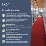 AKO Sicherheitsmatte - Antirutschmatte im Außenbereich mit Gummigranulat